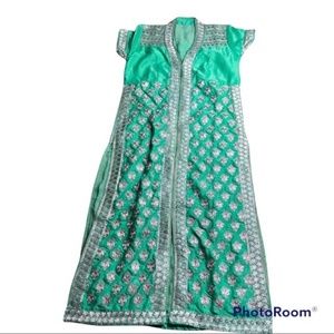 Beautiful gown, costume, hand made no tags green